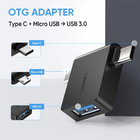 Adaptador Ugreen Micro Usb E Usb-c Macho Para Usb 3.0 Fêmea