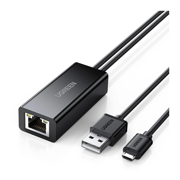 Adaptador Ugreen Rj45 Ethernet Para Micro Usb Tv Stick