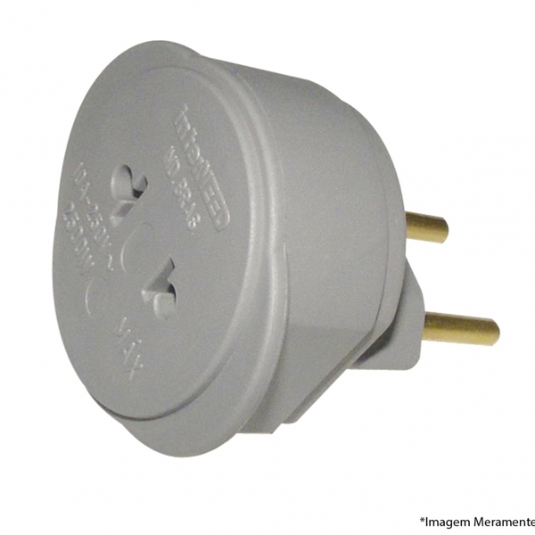 Adaptador Univ 3x1 Cinza 037804 Blister