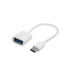 Adaptador Usb Tipo C X Usb 3.0 (f) Conector Otg 15cm Branco