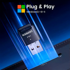 Adaptador Usb Ugreen Usb-a Para Bluetooth 5.4 Preto