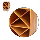 Adega 24 Garrafas Modelo Caixote 40 Cm Madeira Maciça Natural