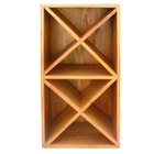 Adega 24 Garrafas Modelo Caixote 40 Cm Madeira Maciça Natural