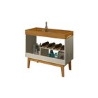 Adega 7 Garrafas Dakar Tebarrot Off White/marrom