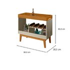 Adega 7 Garrafas Dakar Tebarrot Off White/marrom