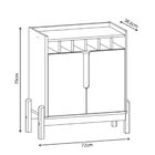 Adega Bar 2 Portas Macau Branco Cedro