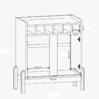 Adega Bar 2 Portas Macau Branco Cedro