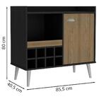 Adega Bar 8 Garrafas E Porta Rk2115 Onix Avela Hec