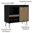 Adega Bar 8 Garrafas E Porta Rk2115 Onix Avela Hec