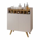 Adega Bar Com Bandeja 2 Portas Empório Jcm Móveis