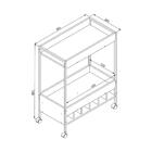 Adega Bar Com Rodízios Multimóveis Cr50059