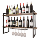 Adega Bar Industrial P/bebidas Prateleira Dupla Preta 60cm