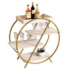 Adega Bar Luz Com Estrutura Metálica E 3 Prateleiras Babus -