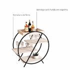 Adega Bar Luz Com Estrutura Metálica E 3 Prateleiras Babus -