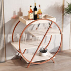 Adega Bar Luz Com Estrutura Metálica E 3 Prateleiras Babus -