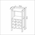 Adega Bar Multimóveis Cr50003 Nogal/preto