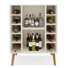 Adega Bar Para 10 Garrafas Dubai Off White - Rede Móveis