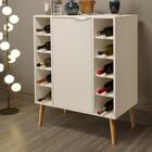 Adega Bar Para 10 Garrafas Dubai Off White - Rede Móveis