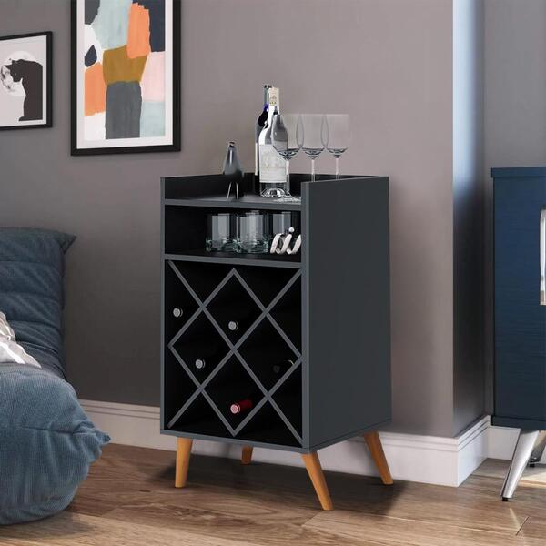 Adega Bar Para 12 Garrafas Preto Fosco Lousada Shop Jm