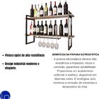 Adega Bar Prateleira Nicho Industrial Suporte Taça Mdf Qualid