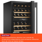 Adega Brastemp Dual Zone para 33 Garrafas com Painel Digital até 13° BZB33BEANA 127V (110V)