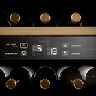 Adega Brastemp Dual Zone para 33 Garrafas com Painel Digital até 13° BZB33BEBNA 220V