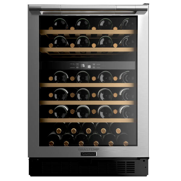 Adega Brastemp Gourmand Dual Zone 51 Garrafas - Bzb51ae 220v