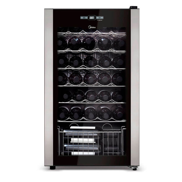 Adega Climatizada De Vinhos 34 Garrafas Midea Wbb342 - 220v