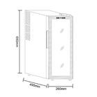 Adega Climatizada Gallant Milano 35L 12 Garrafas Preta 127V G