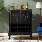 Adega Colonial De Madeira Com 2 Portas Para Até 12 Garrafas C