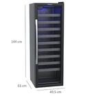 Adega Color Light 200 50 Garrafas Preto 127v