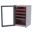 Adega Color Light 24 Garrafas Cinza Porta Invertida 127v