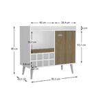 Adega Com 1 Porta - Branco/avelã