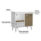 Adega Com 1 Porta - Branco/avelã