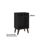 Adega Com 4 Nichos Para Garrafas - Preto