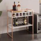 Adega Com Prateleira Suzy Branco Cobre