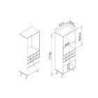 Adega Com Suporte Para Taças 1 Gaveta 1 Porta Retrô  Preto/rú