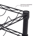 Adega de Metal 47x60x35 Preta Spaceo