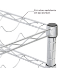 Adega de Metal Cromada 47x60x35 Spaceo