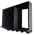 Adega De Parede 5 Colmeia 10x10 Garrafas Madeira Pinus Preto