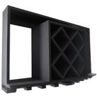 Adega De Parede 5 Colmeia 10x10 Garrafas Madeira Pinus Preto