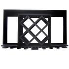 Adega De Parede 5 Colmeia 10x10 Garrafas Madeira Pinus Preto