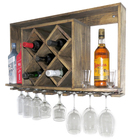 Adega De Parede Com 05 Colmeias 10x10 Para Garrafas Pinus Ipê