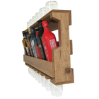 Adega De Parede Em Mdf Amadeirado Inclinada Para 8 Garrafas E