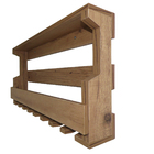 Adega De Parede Em Mdf Amadeirado Inclinada Para 8 Garrafas E