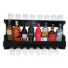 Adega De Parede Em Mdf Inclinada Para 8 Garrafas E 8 Taças Pr