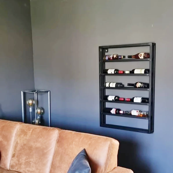 Adega de Parede Estante Suporte Para 12 Garrafas De Vinho - M