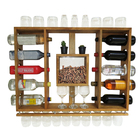 Adega De Vinho Em Madeira Pinus Com Porta Rolhas Para 10 Garr