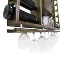 Adega De Vinho Em Madeira Porta Rolhas Para 10 Garrafas Ipê