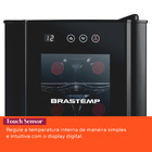 Adega de Vinho Climatizada para 12 Garrafas Brastemp BZC12BE 220v com Painel Digital e Controle de Temperatura até 18°